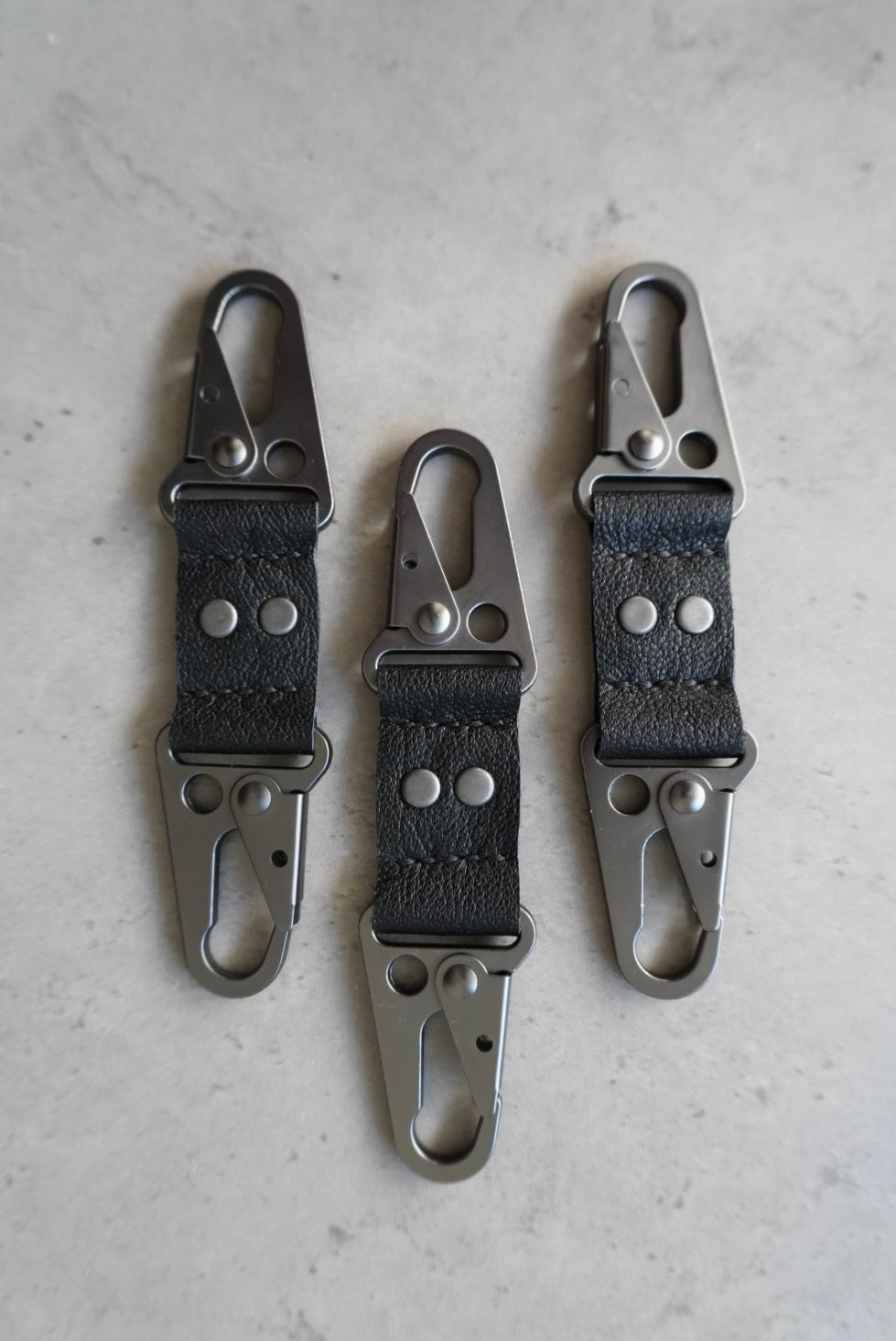 "GUNMETAL" Double Sided Carabiner