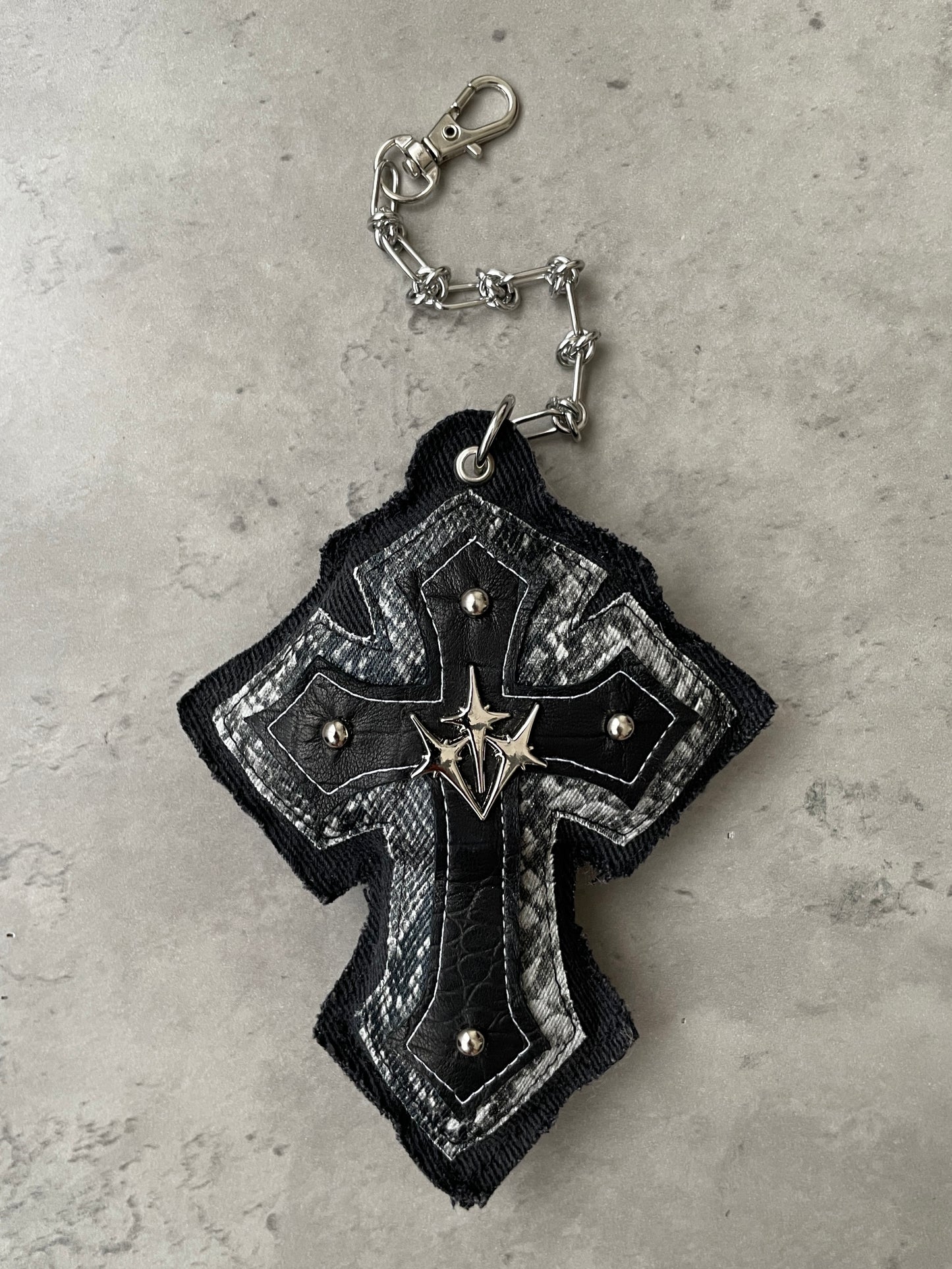 "FIXION" Cross Bag Charm