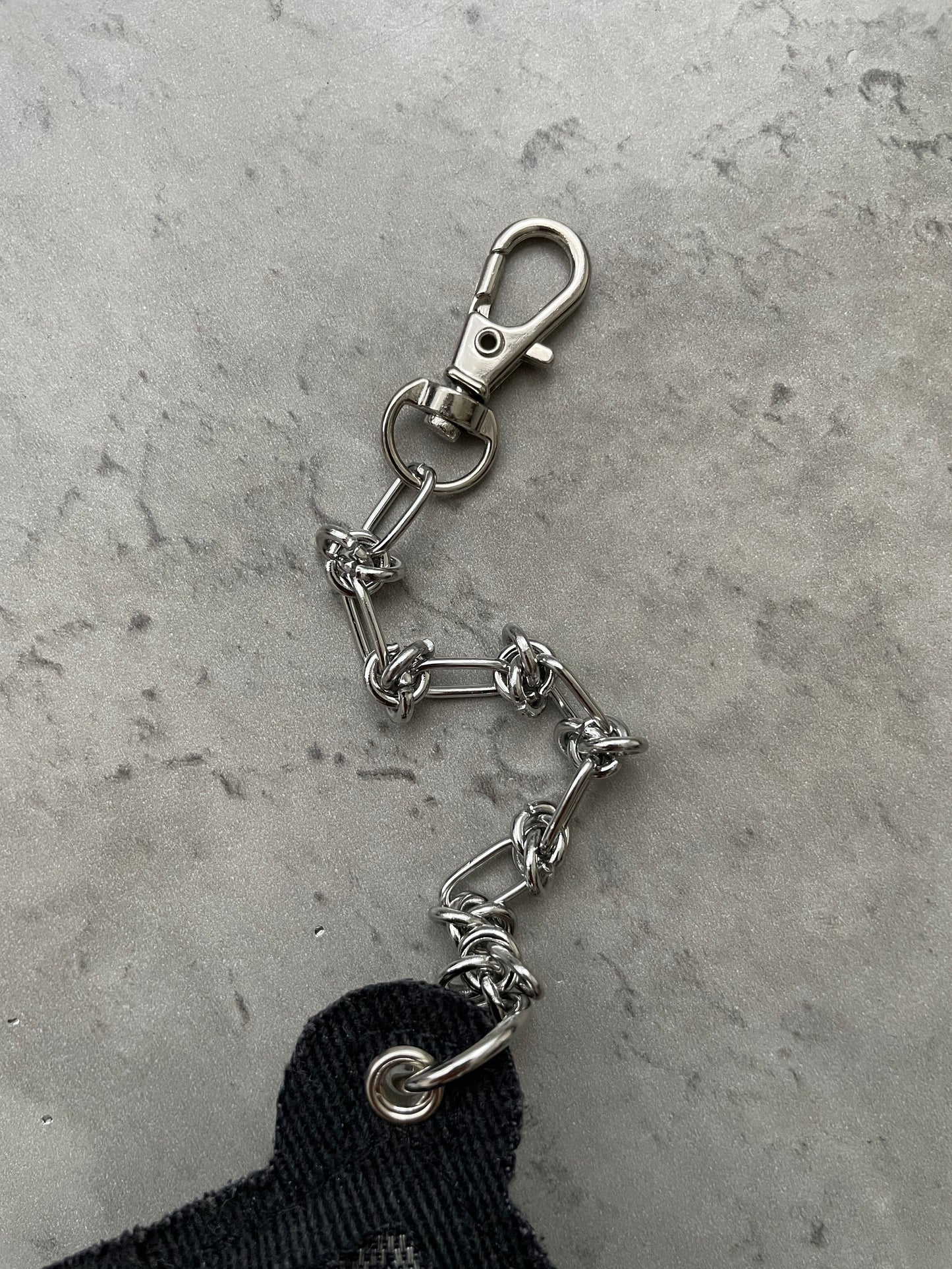 "CHAINMAIL" Cross Bag Charm