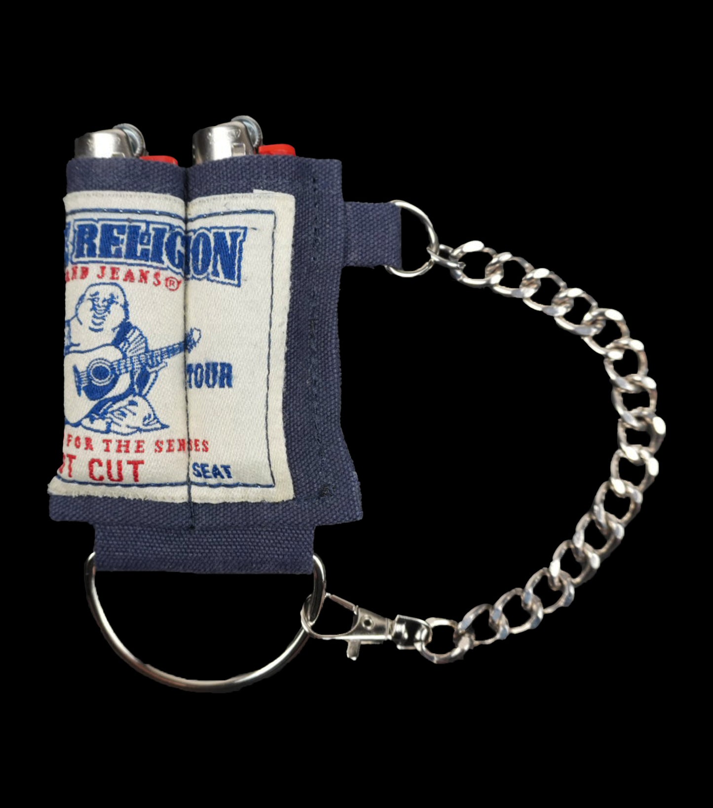 "TRUE RELIGION" Double BIC Lighter Case