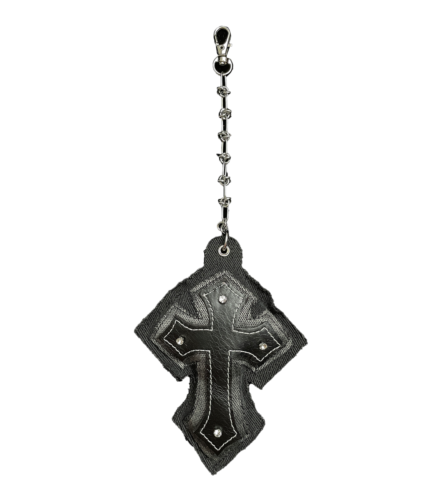 "CHAINMAIL" Cross Bag Charm
