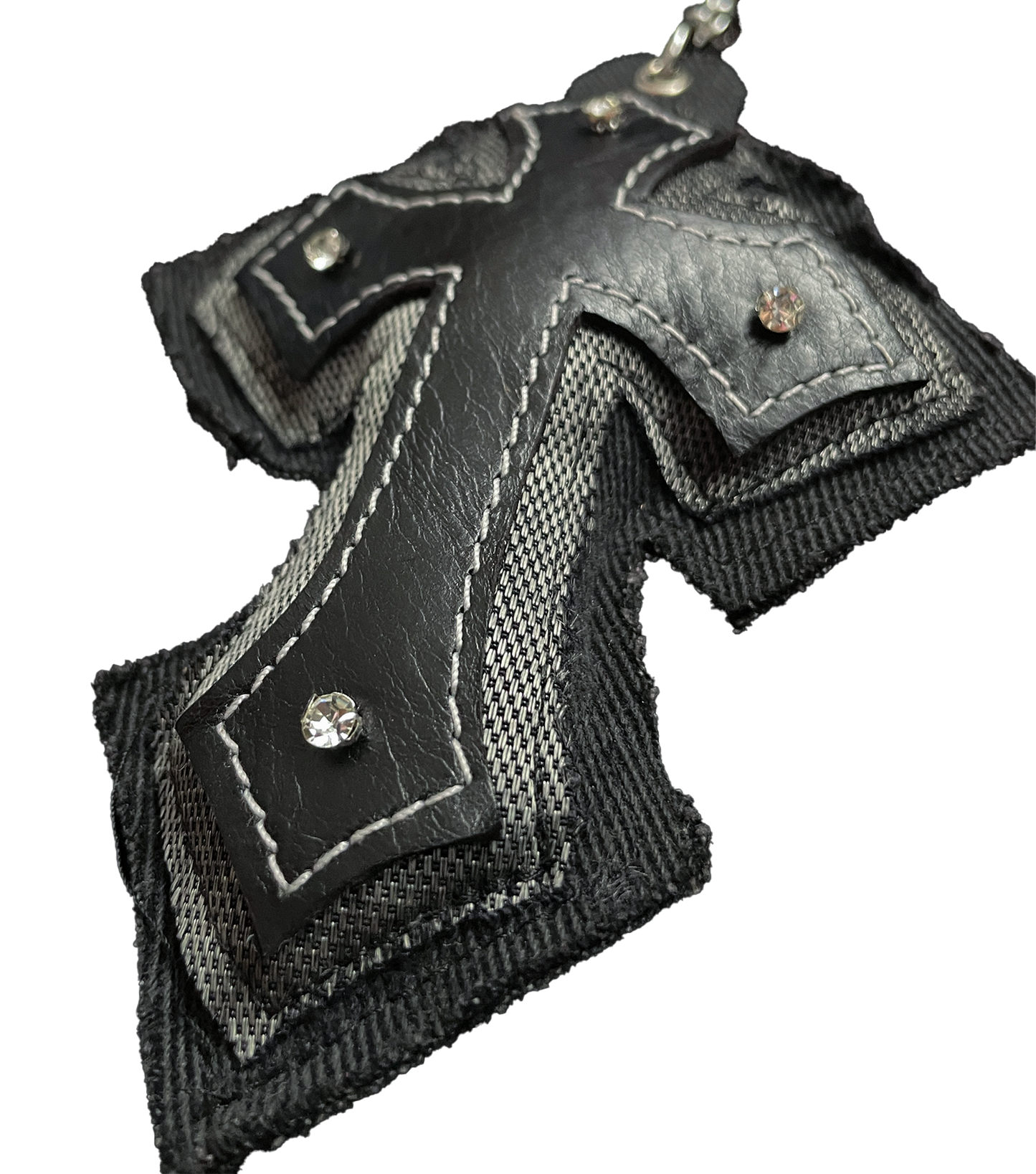 "CHAINMAIL" Cross Bag Charm