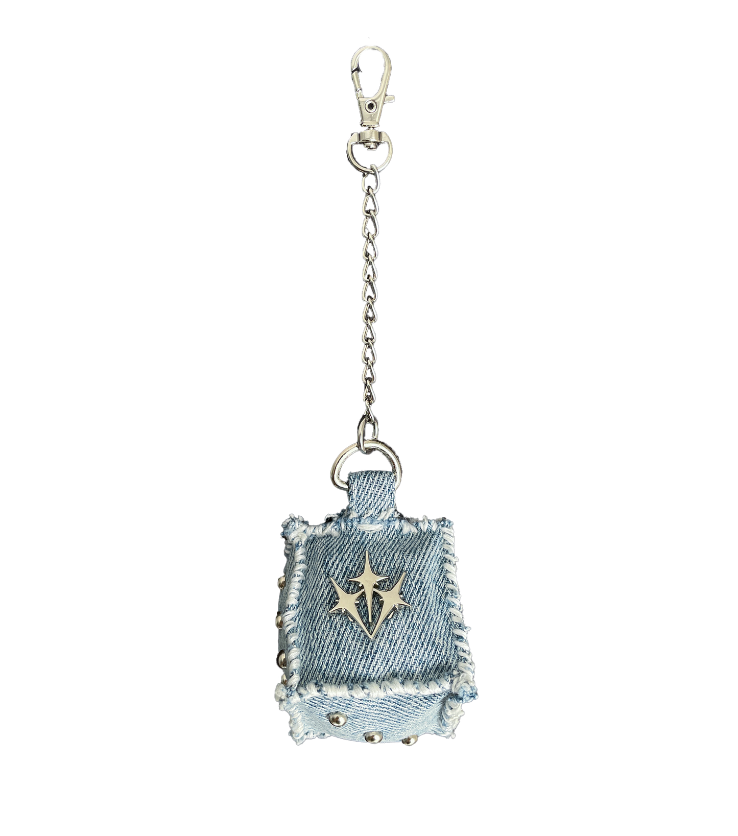 "LIGHT DENIM" Dice Bag Charm