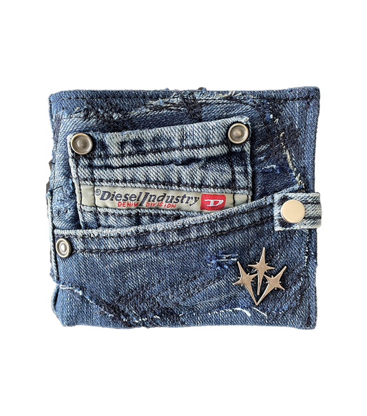 "DIESEL" Denim Bifold Wallet