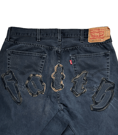 "FAITH" Levis 501 Baggy Jorts