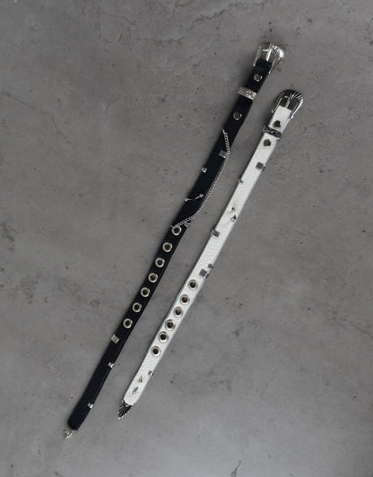 "WHITE" Belt Bracelet
