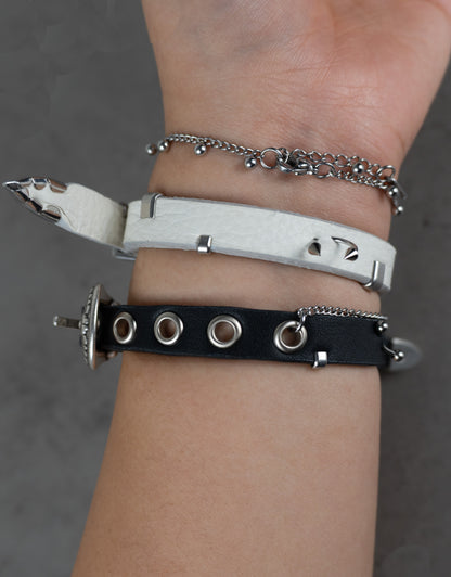 "WHITE" Belt Bracelet