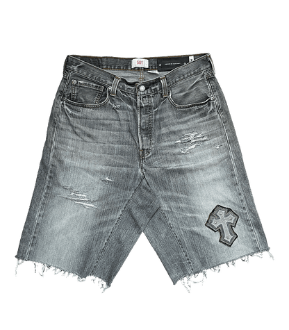 "FAITH" Levis 501 Baggy Jorts