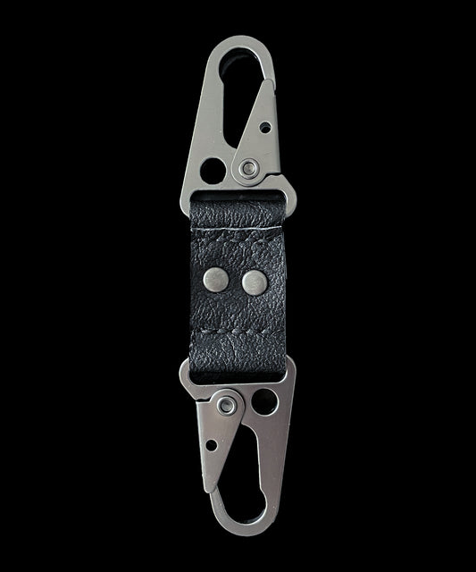 "GUNMETAL" Double Sided Carabiner