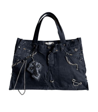 "BURBERRY" Denim Tote Bag