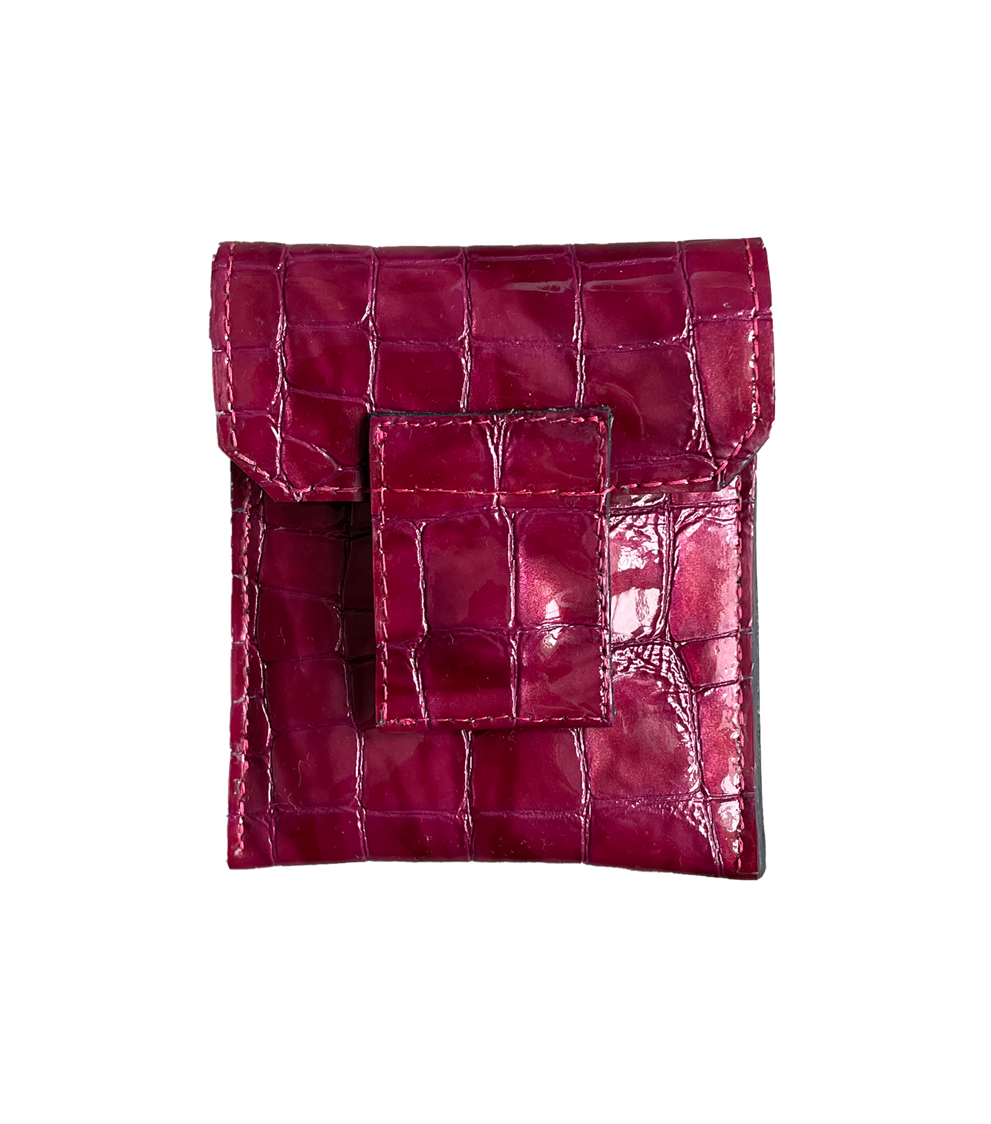 "AZALEA" EMBOSSED LEATHER CARDHOLDER