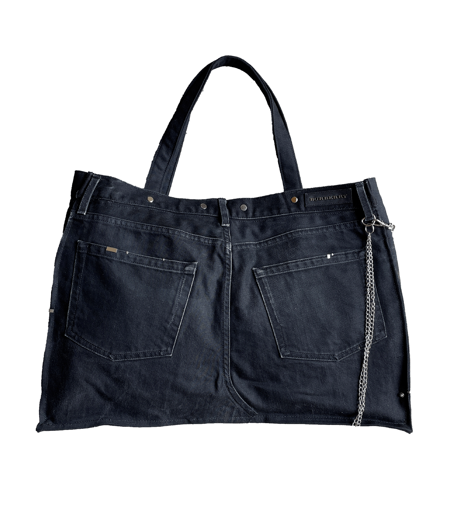 "BURBERRY" Denim Tote Bag