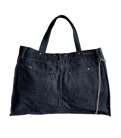 "BURBERRY" Denim Tote Bag