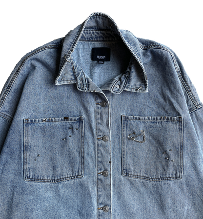 "ETHEREAL" Denim Button Up Shirt