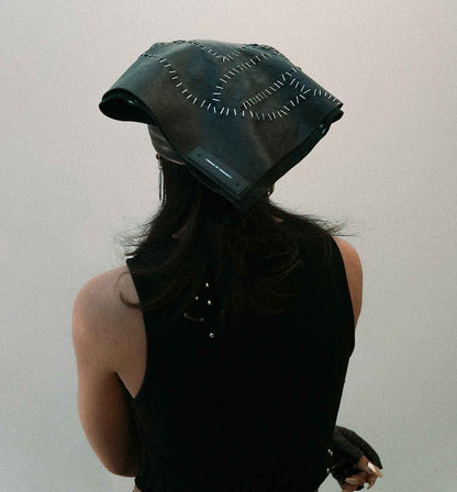 "KINTSUGI" Leather Bandana