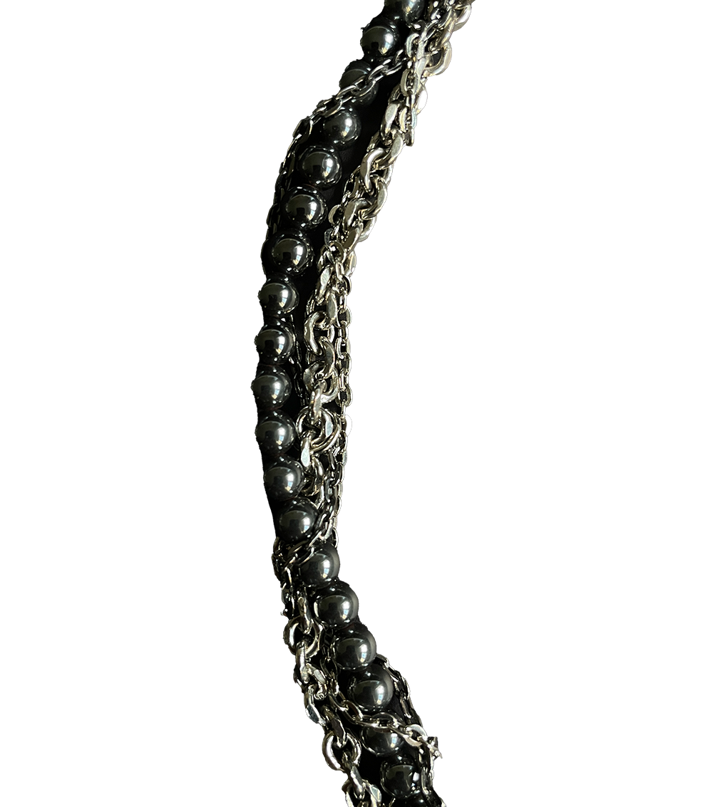 "ONYX" DRIP NECKLACE