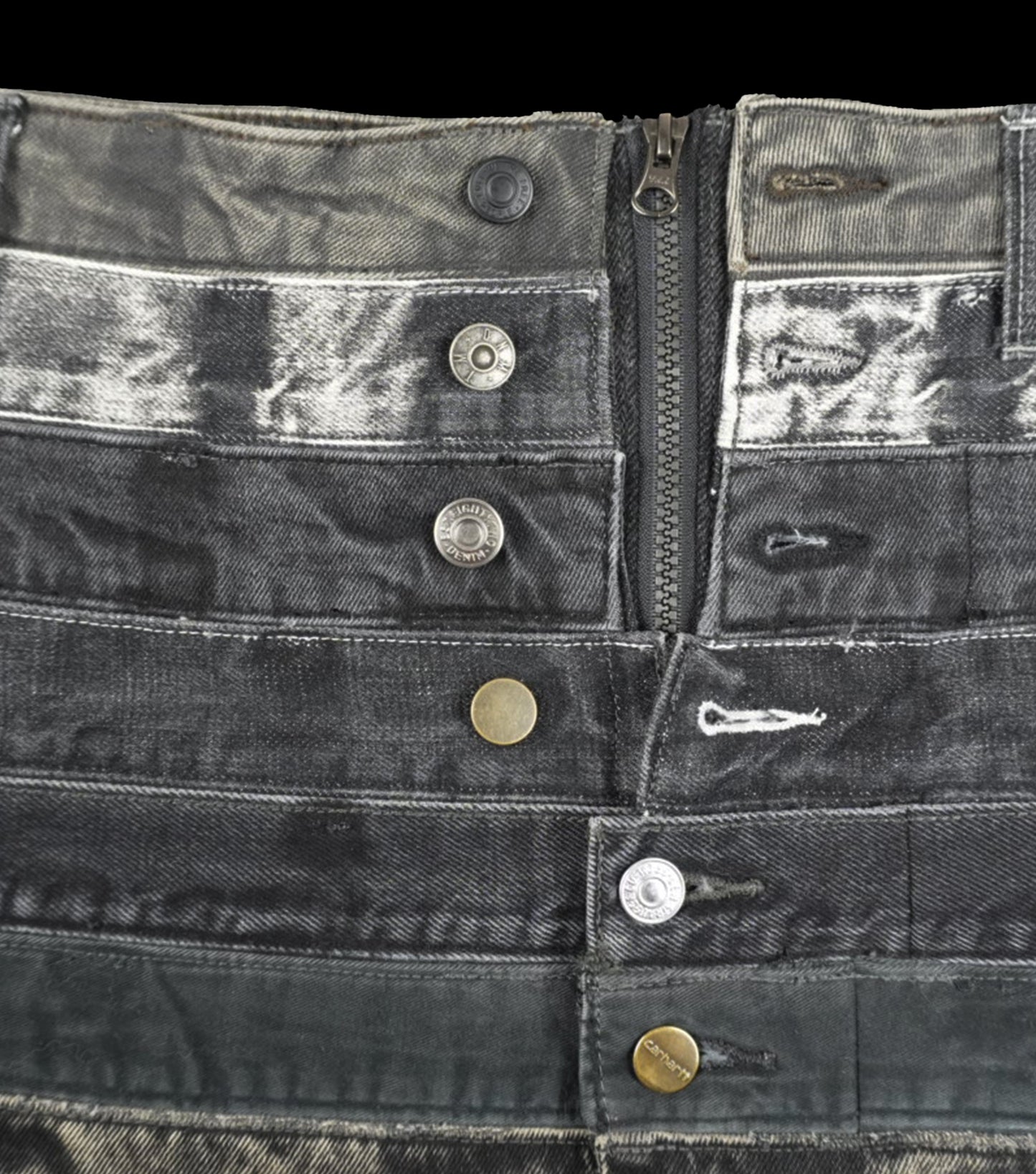 "BANDAGE" Denim Mini Skirt