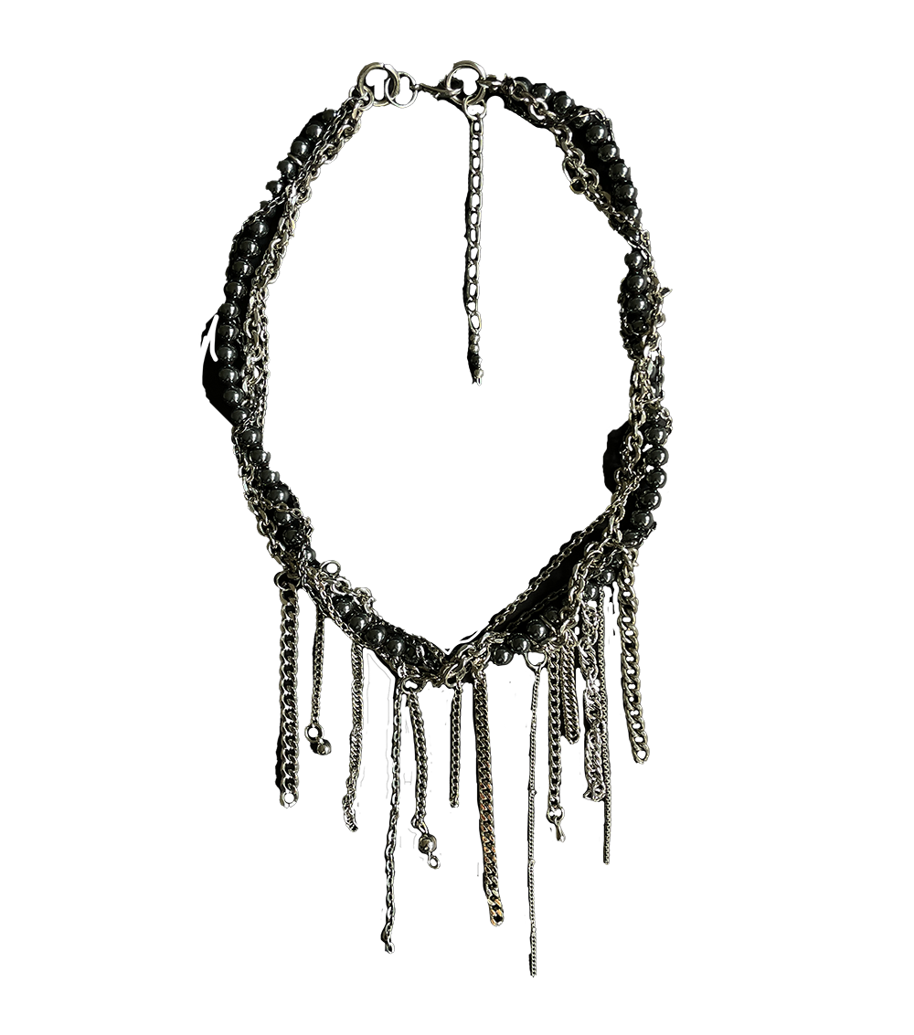 "ONYX" DRIP NECKLACE