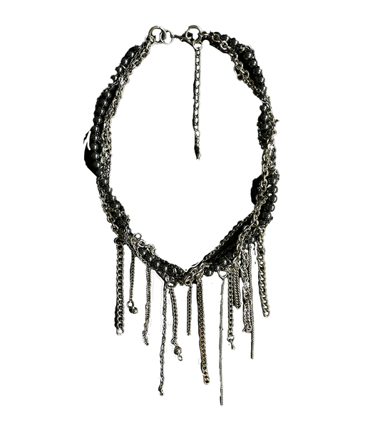 "ONYX" DRIP NECKLACE