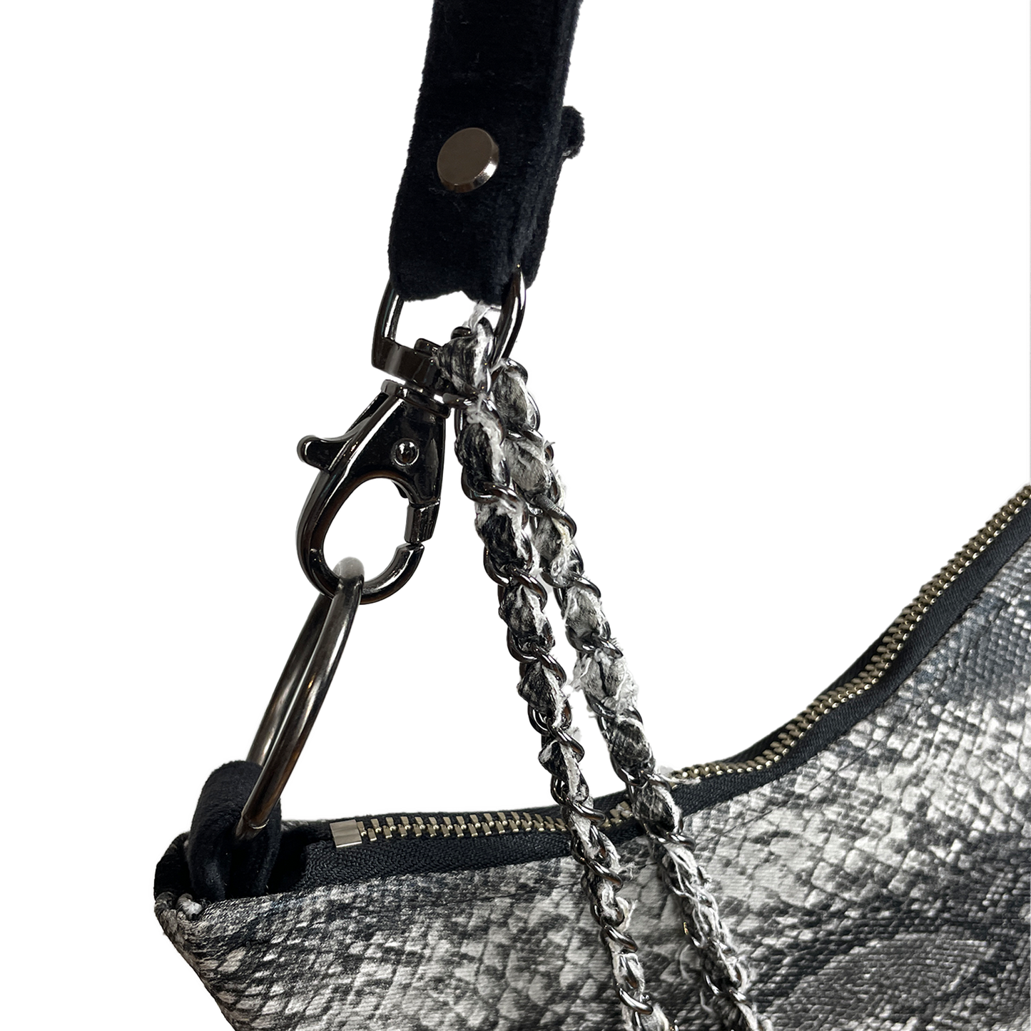 "SNAKESKIN" Luna Handbag