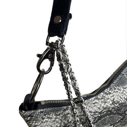 "SNAKESKIN" Luna Handbag