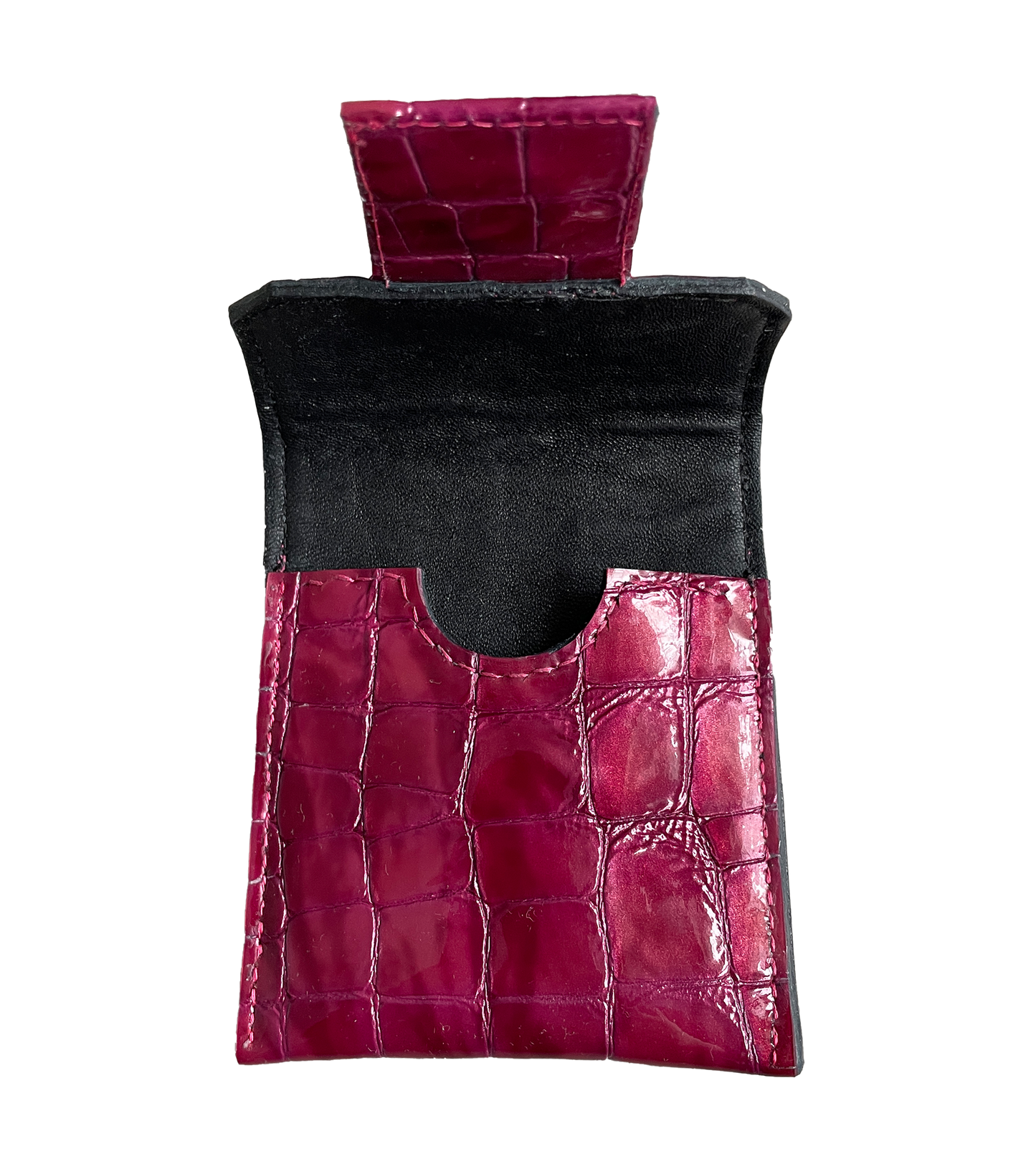 "AZALEA" EMBOSSED LEATHER CARDHOLDER