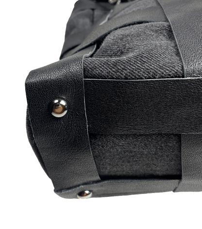 "DARK SHADOW" OUROBOROS WEAVED TOTE BAG