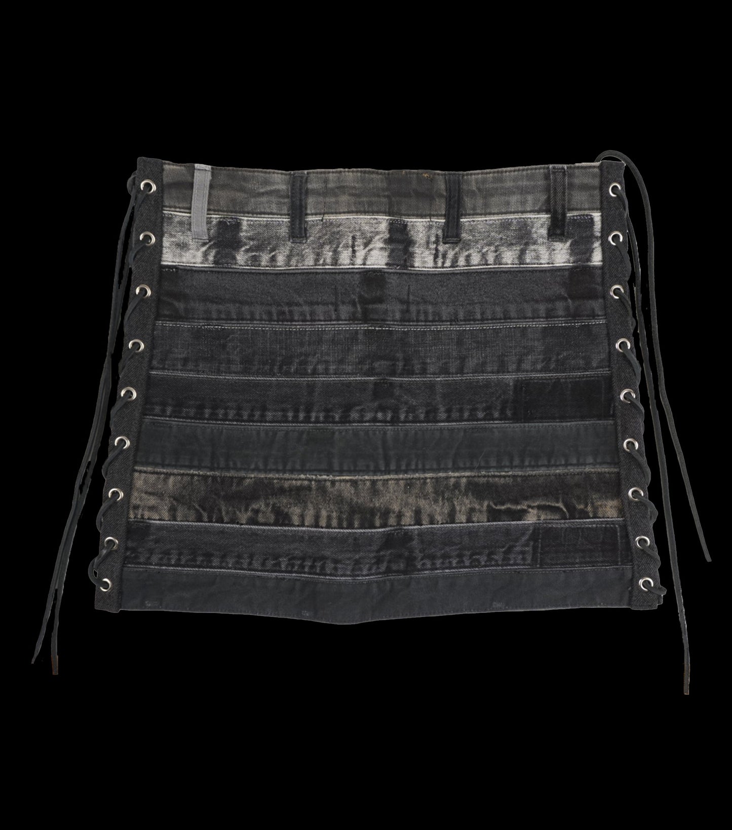 "BANDAGE" Denim Mini Skirt