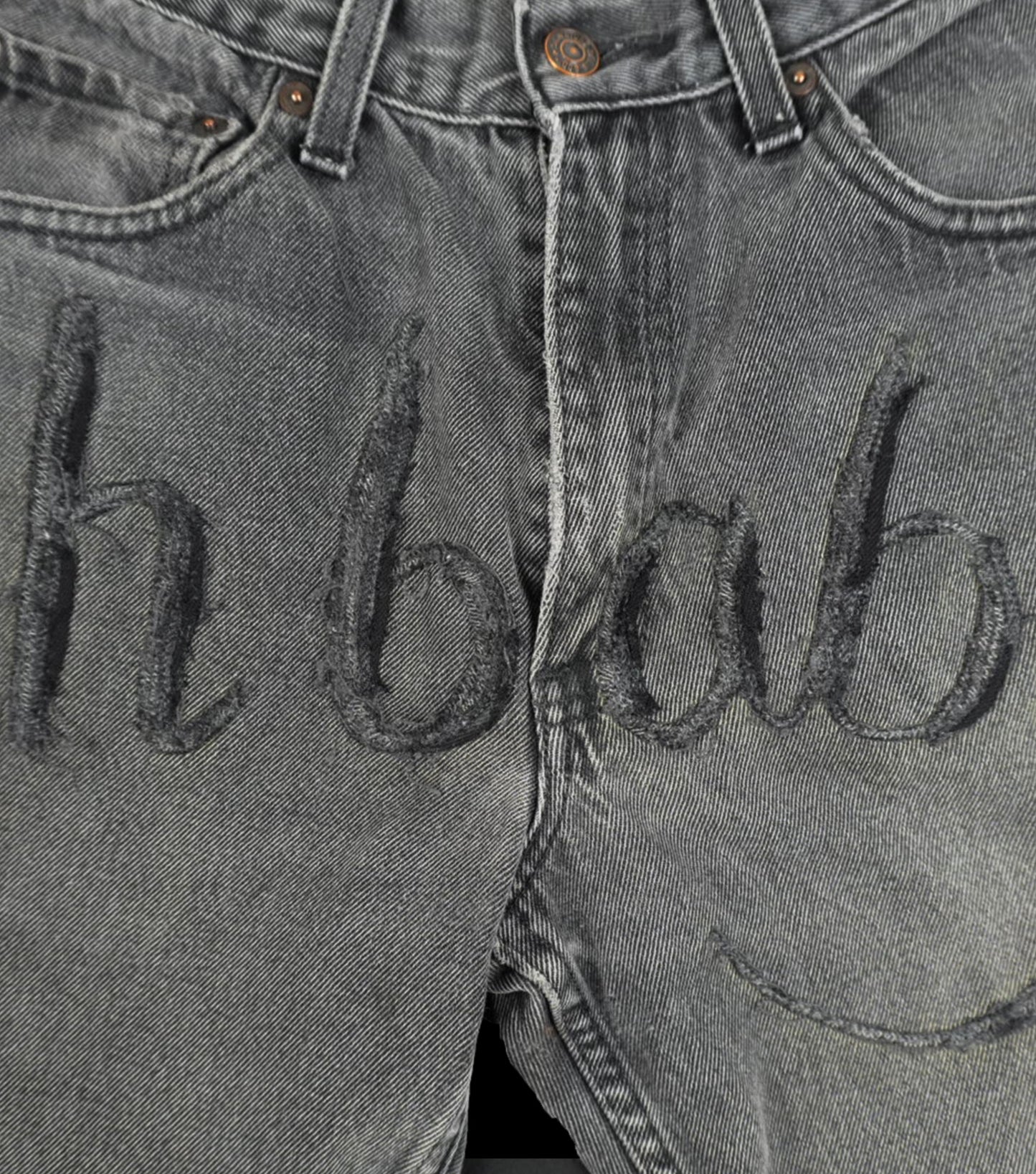 "OH BABY" Denim Shorts
