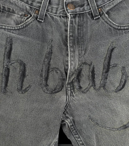 "OH BABY" Denim Shorts