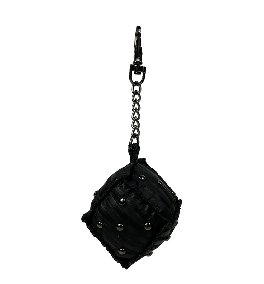 "BLACK ZEBRA" DICE KEYCHAIN
