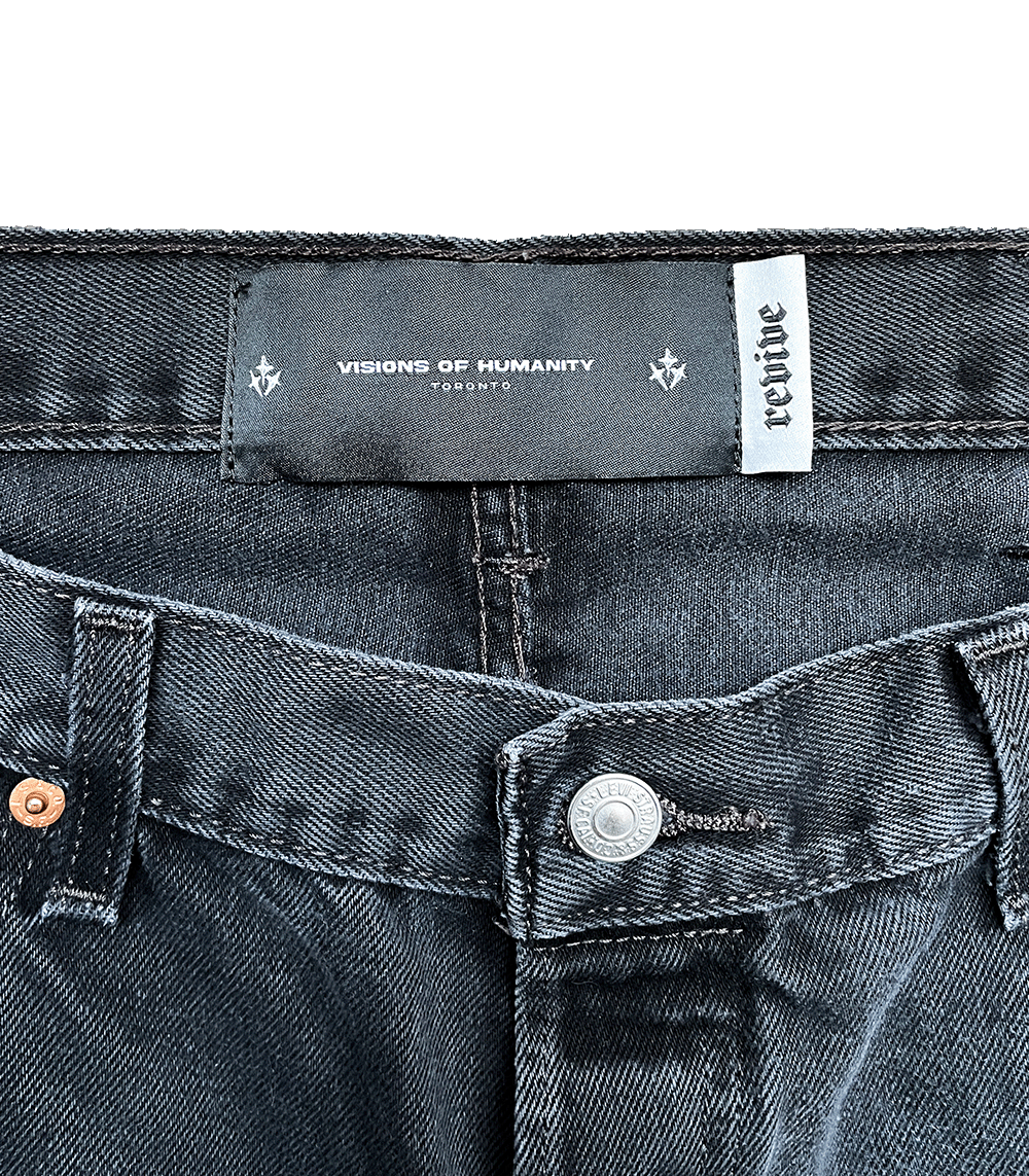 "FAITH" Levis 501 Baggy Jorts