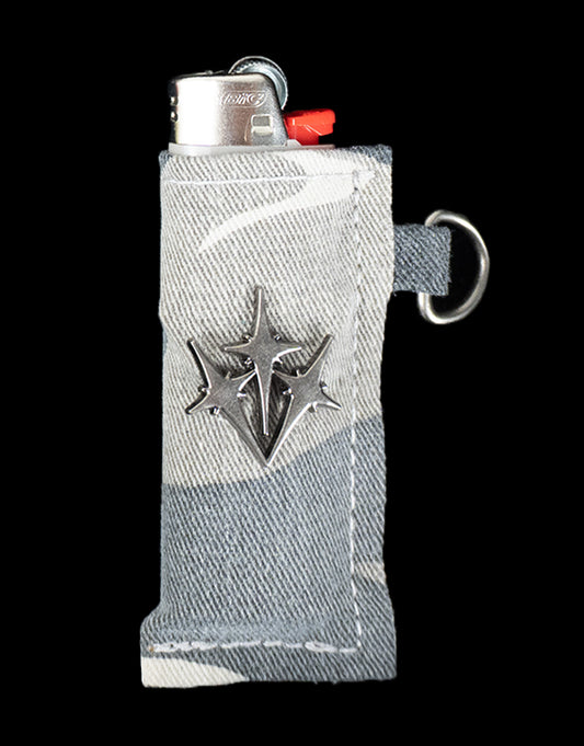 "WHITE CAMO" BIC Lighter Sleeve