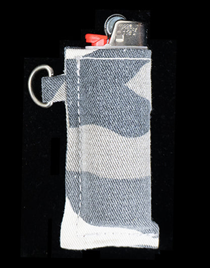 "WHITE CAMO" BIC Lighter Sleeve