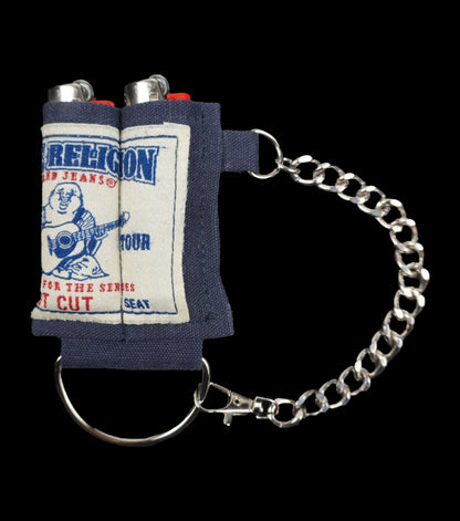 "TRUE RELIGION" Double BIC Lighter Case