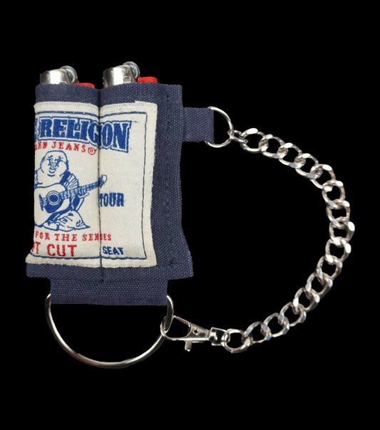 "TRUE RELIGION" Double BIC Lighter Case