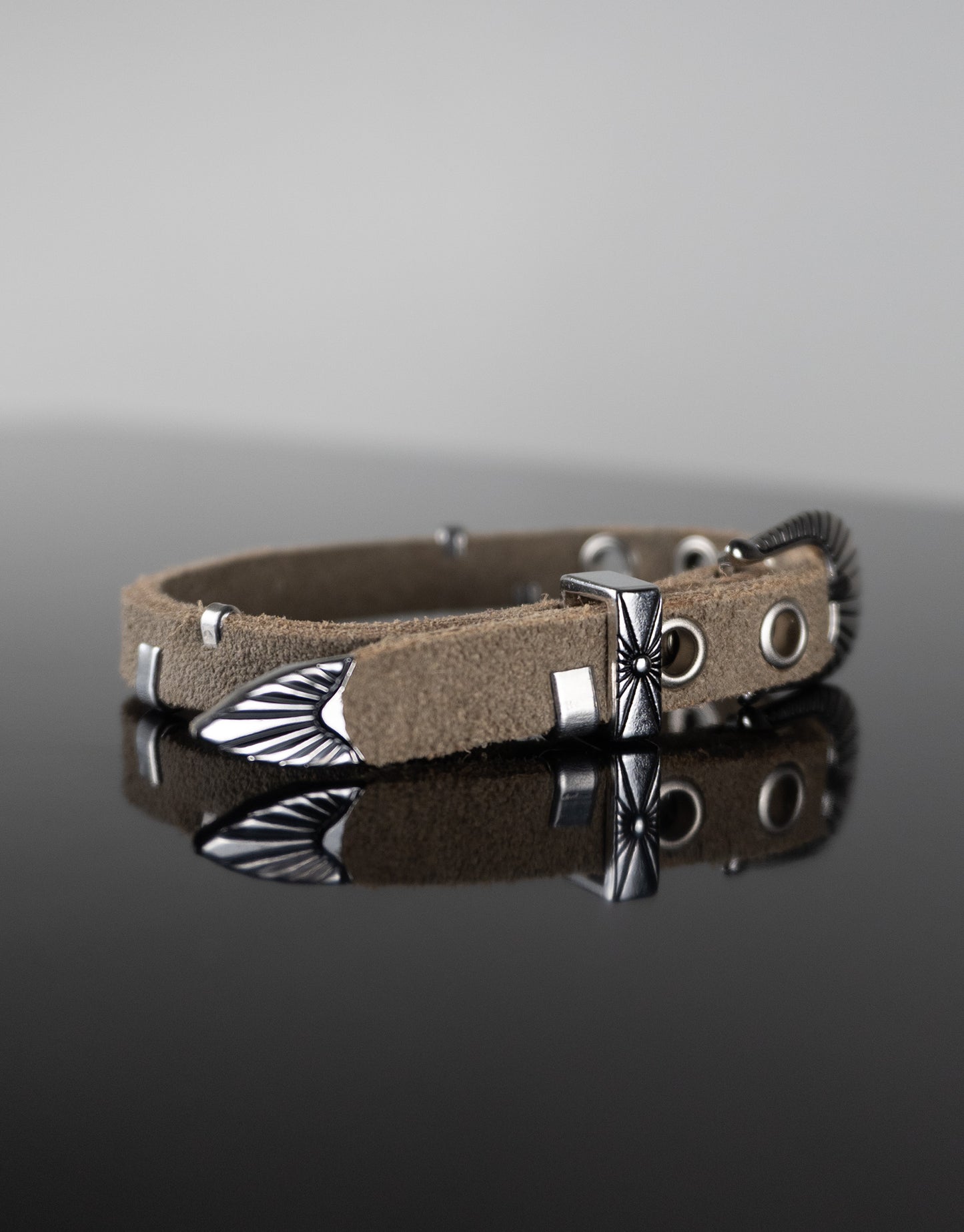 "BEIGE SUEDE" Belt Bracelet