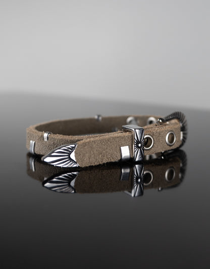 "BEIGE SUEDE" Belt Bracelet