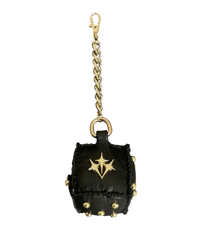 "BLACK AND YELLOW" Dice Bag Charm