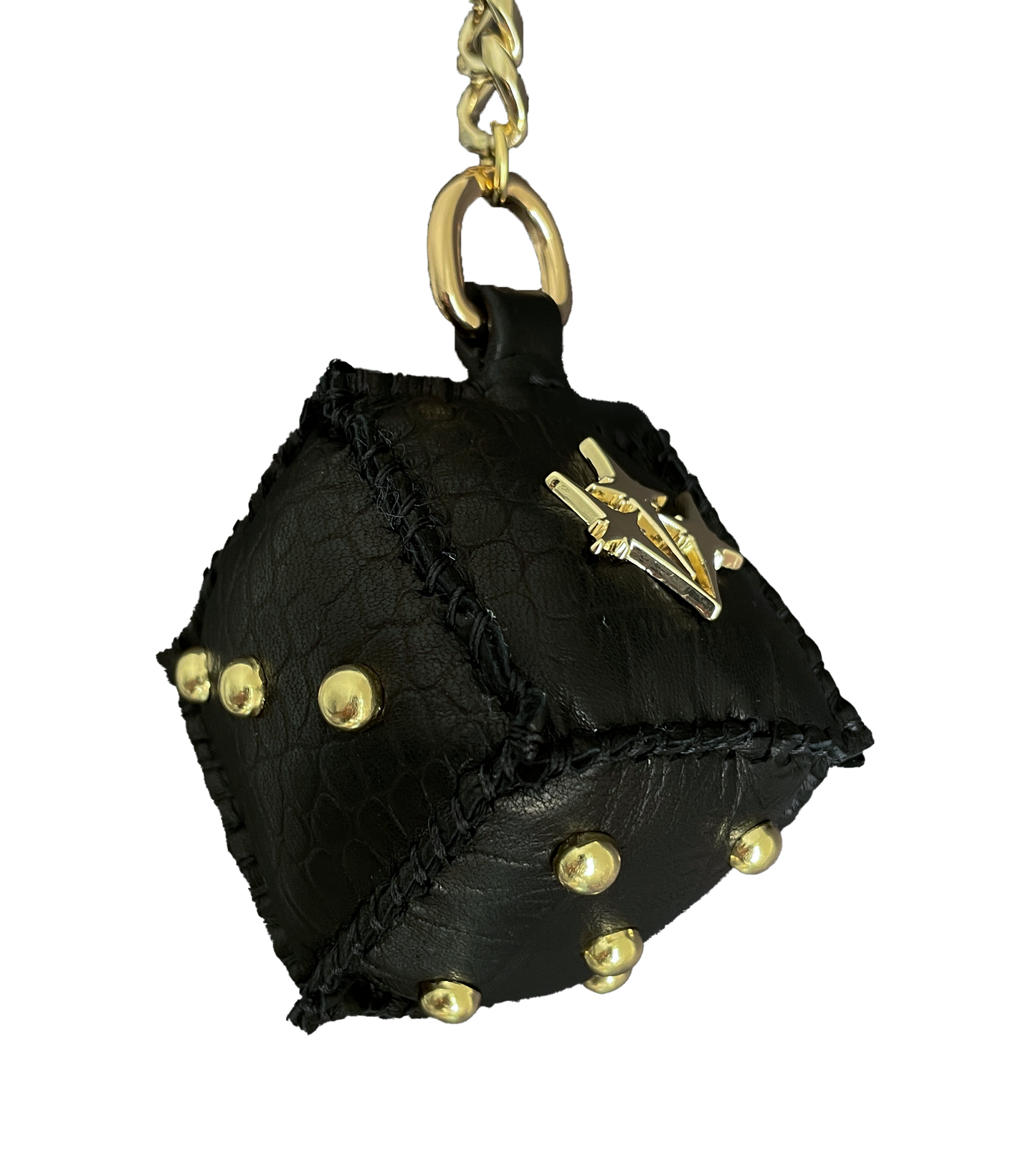 "BLACK AND YELLOW" Dice Bag Charm