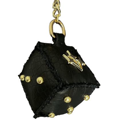 "BLACK AND YELLOW" Dice Bag Charm