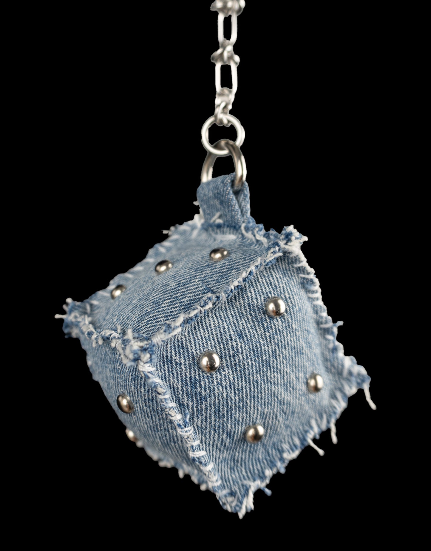"DENIM" Dice Bag Charm