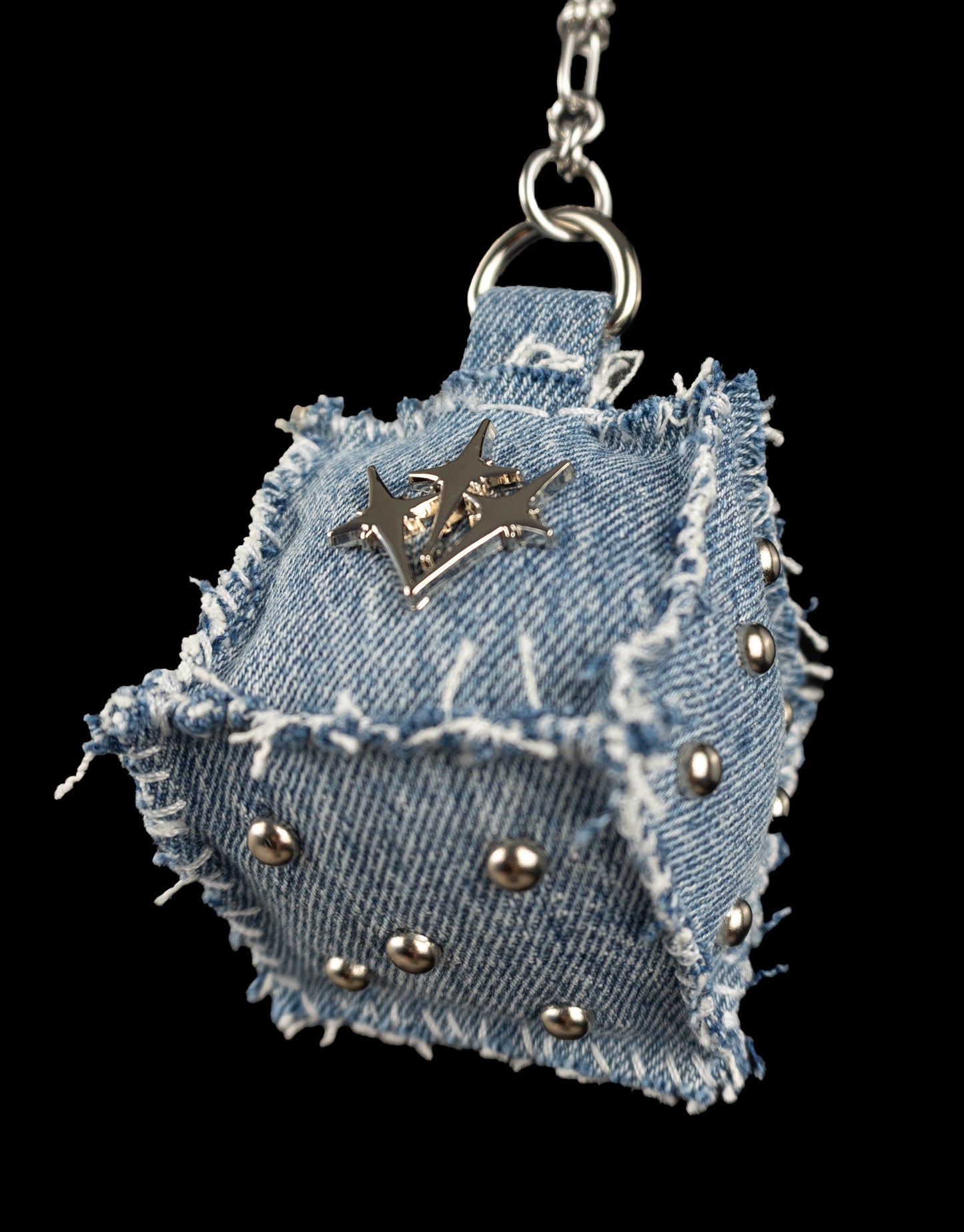 "DENIM" Dice Bag Charm