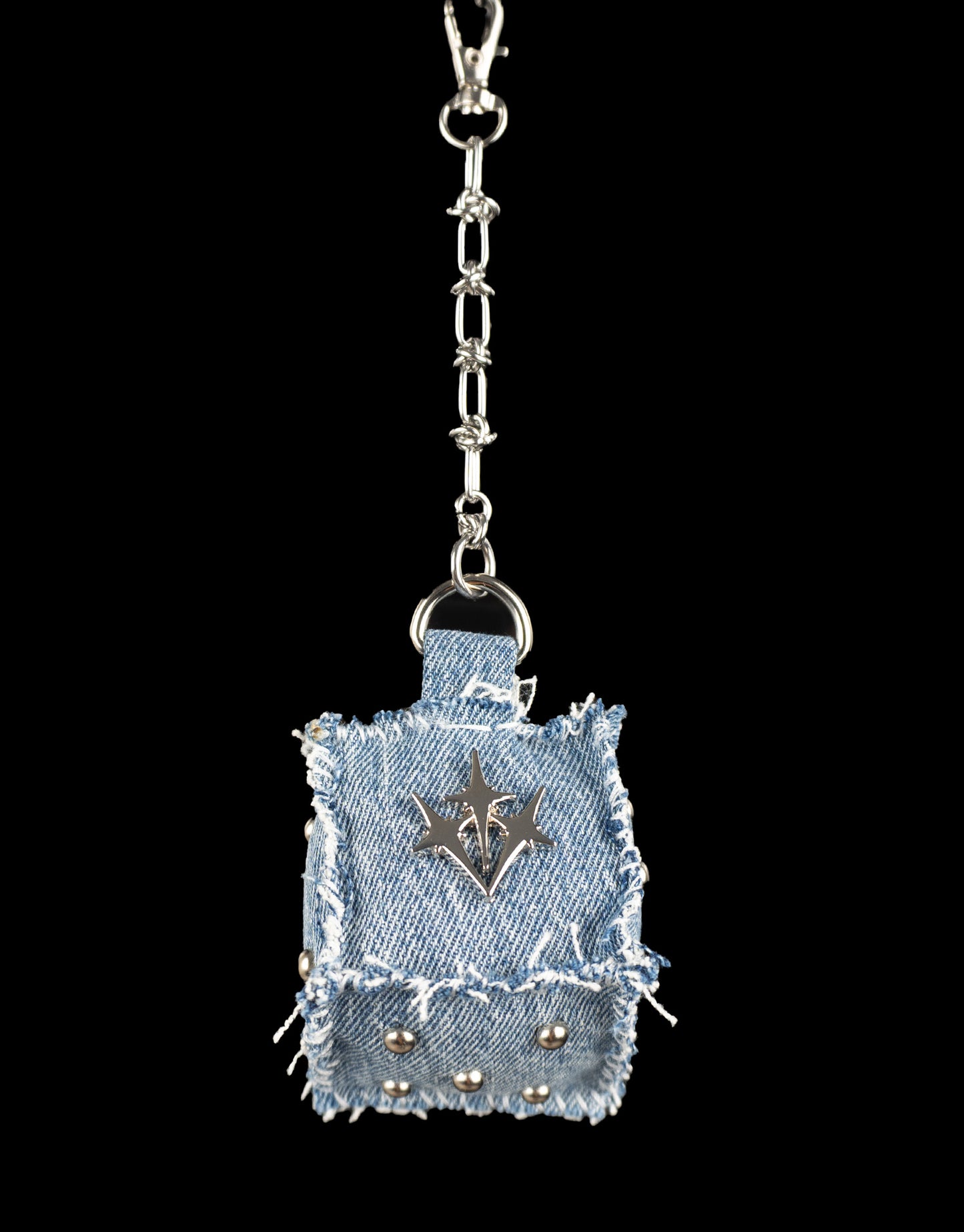 "DENIM" Dice Bag Charm