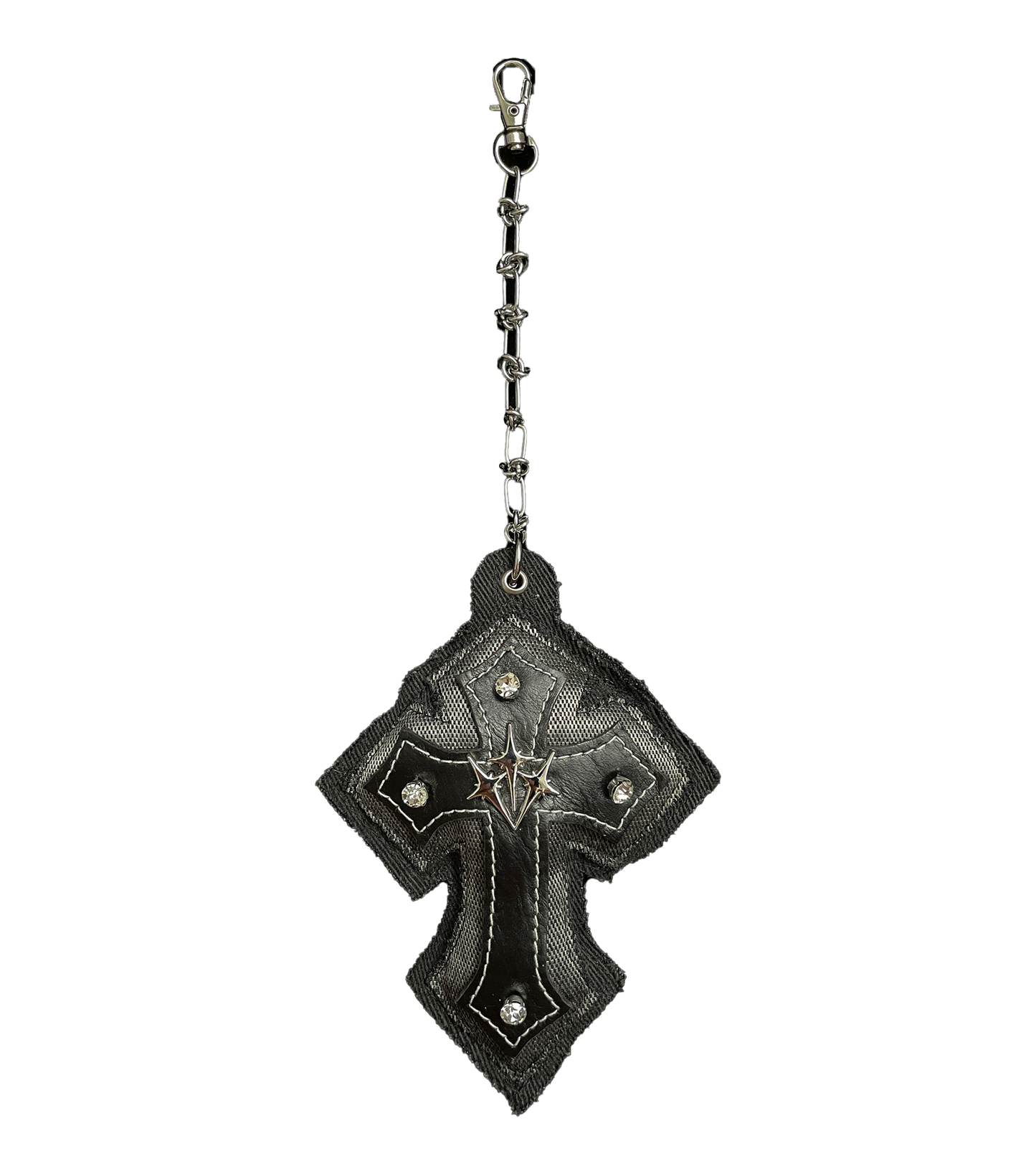"CHAINMAIL" Cross Bag Charm