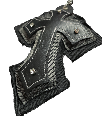 "CHAINMAIL" Cross Bag Charm