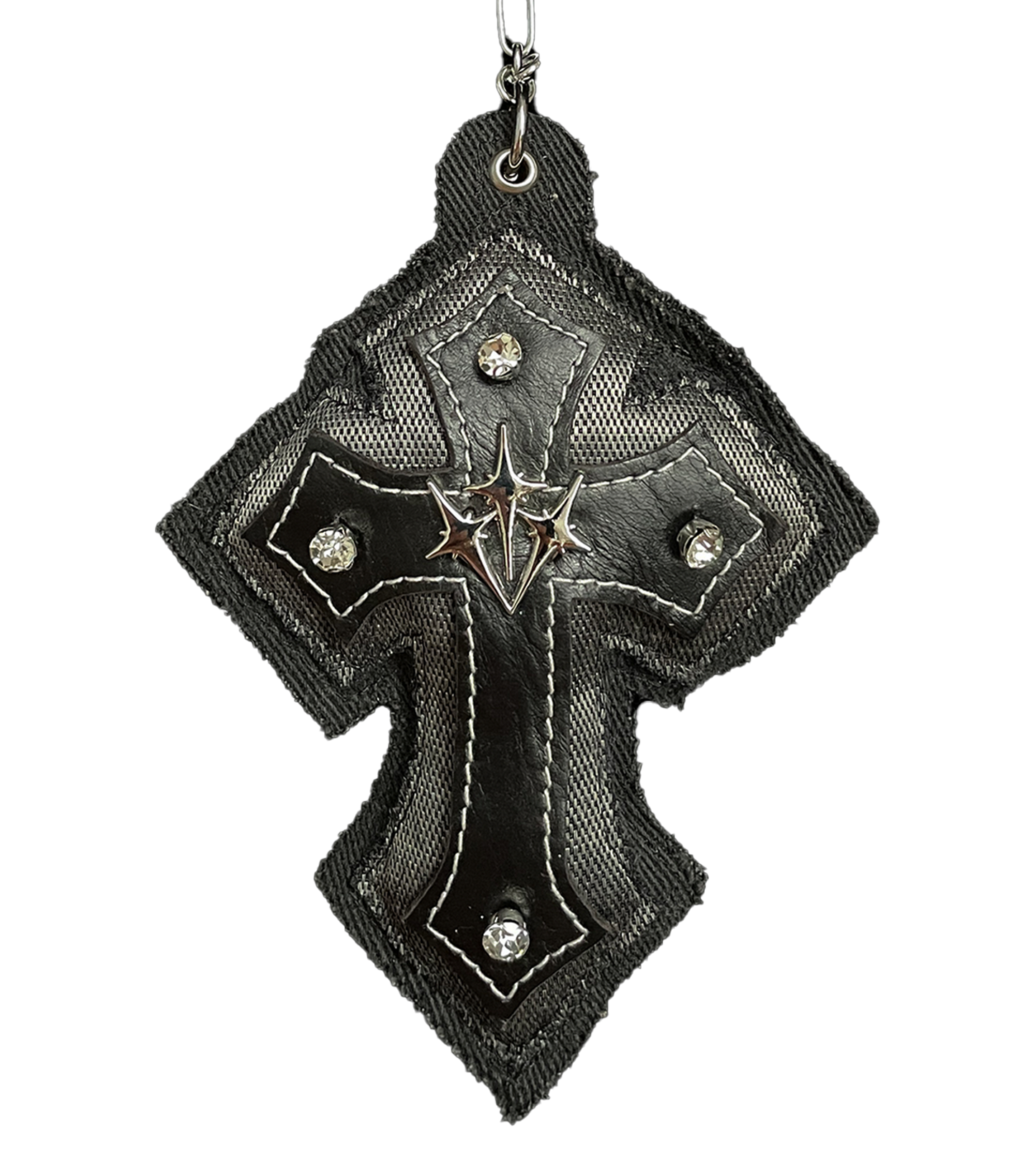 "CHAINMAIL" Cross Bag Charm