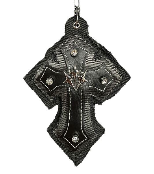 "CHAINMAIL" Cross Bag Charm