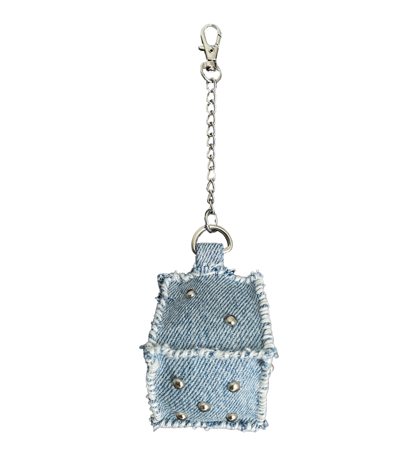 "LIGHT DENIM" Dice Bag Charm