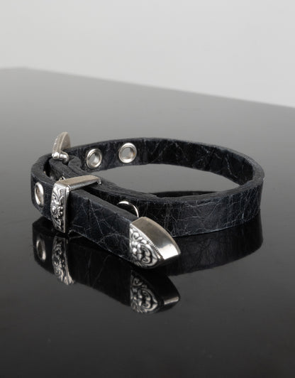 "DISTRESSED BLACK" Belt Bracelet